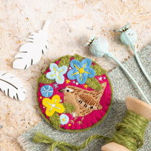 Load image into Gallery viewer, Wren Brooch Felt Craft Kit