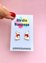 Load image into Gallery viewer, Golden Chocolate Easter Bunny Stud Earrings