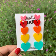 Load image into Gallery viewer, long acrylic statement earrings