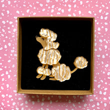 Load image into Gallery viewer, Vintage Style Golden Poodle Brooch