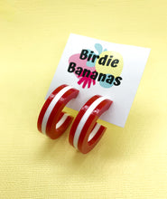 Load image into Gallery viewer, Striped Retro Hoops available in 4 Colours