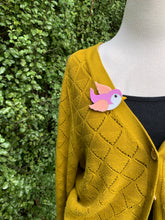 Load image into Gallery viewer, Classic Pink Bluebird Brooch