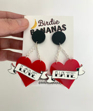 Load image into Gallery viewer, sailor jerry tattoo earrings