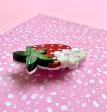 Load image into Gallery viewer, Strawberry Flower Brooch