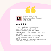 Load image into Gallery viewer, Halloween Ghost Trick or Treat Brooch