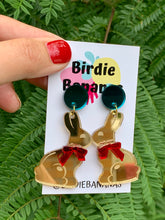 Load image into Gallery viewer, easter bunny earrings