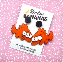 Load image into Gallery viewer, Simpsons 3 Eye Fish Earrings