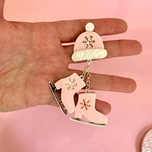 Load image into Gallery viewer, Winter Ice Skating Brooch