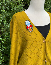 Load image into Gallery viewer, spaceship acrylic novelty brooch