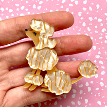 Load image into Gallery viewer, Vintage Style Golden Poodle Brooch