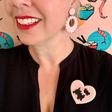 Load image into Gallery viewer, scotty dog fakelite acrylic brooch