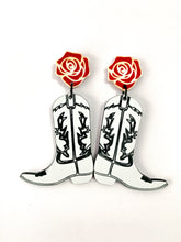 Load image into Gallery viewer, cowboy- boot - earrings