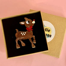Load image into Gallery viewer, kitschy christmas brooch