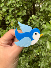 Load image into Gallery viewer, Classic Blue Bluebird Brooch