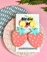 Load image into Gallery viewer, Pastel Strawberry Earrings