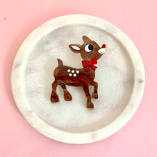 Load image into Gallery viewer, christmas reindeer brooch