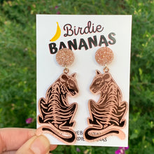Load image into Gallery viewer, statement tiger earrings