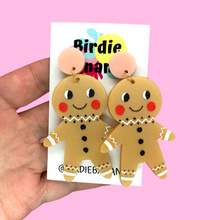 Load image into Gallery viewer, gingerbread earrings christmas gift for women