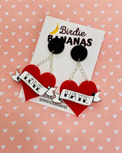 Load image into Gallery viewer, sad valentines earrings