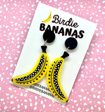 Load image into Gallery viewer, Yellow Banana Dangle Earrings