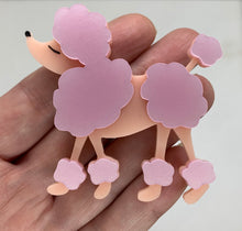 Load image into Gallery viewer, Pink Poodle Brooch
