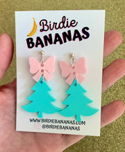 Load image into Gallery viewer, Pastel  Christmas Tree Earrings
