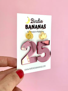 Birthday Candle Number Earrings