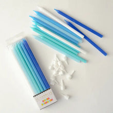 Load image into Gallery viewer, Blue Gradient 12 Pack Birthday Candles
