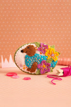 Load image into Gallery viewer, Dachshund Brooch Felt Craft Kit
