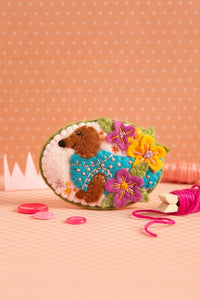 Dachshund Brooch Felt Craft Kit