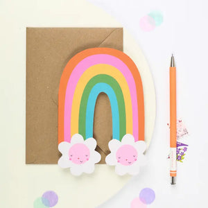 Rainbow Blossum Greeting Card