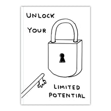 Load image into Gallery viewer, David Shrigley Unlock Your Limited Potential Notebook
