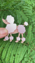 Load and play video in Gallery viewer, Pink Poodle Brooch
