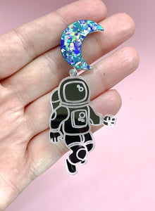 acrylic astronaut earrings melbourne