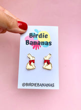 Load image into Gallery viewer, Golden Chocolate Easter Bunny Stud Earrings
