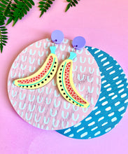 Load image into Gallery viewer, Pastel Banana Earrings
