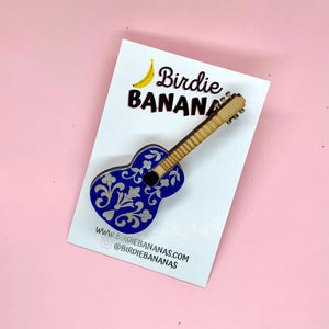 acrylic guitar brooch
