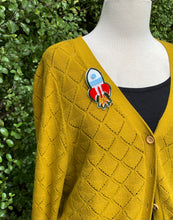 Load image into Gallery viewer, spaceship acrylic novelty brooch
