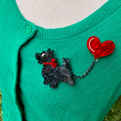 scottie dog brooch