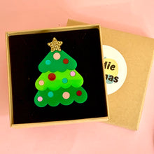 Load image into Gallery viewer, colourful green christmas  tree 
