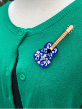 Load image into Gallery viewer, acoustic guitar brooch
